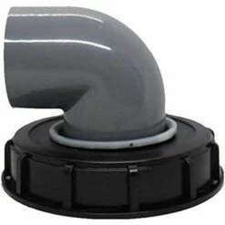 FLYME Couvercle En Plastique De Canon De Tonne 163mm 90 Degré Eau De Pluie Couvercle De Couvercle De Couvercle De Couvercle De Couvercle De Couvercle De Chapeau De Chapeau Noir, Tuyau De Jardin