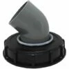FLYME Couvercle En Plastique De Tonne De Tonne 163mm 45 Degrés Eau De Pluie Couvercle De Couvercle De Couvercle De Couvercle De Couvercle De Couvercle De Chapeau De Couvercle Noir Noir, Tuyau De Jardin