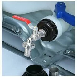 JOORRT Robinet Cuve 1000L Robinet Recuperateur Eau De Pluie, Adaptateur De Réservoir D'eau IBC 1/2 Double Robinet Recuperateur Eau De Pluie,Robinet En Matériau En Alliage Fabriqué En PP Filetage Gros 60 Mm 10 JOORRT Robinet Cuve 1000L Robinet Recuperateur Eau De Pluie, Adaptateur De Réservoir D'eau IBC 1/2 Double Robinet Recuperateur Eau De Pluie,Robinet En Matériau En Alliage Fabriqué En PP Filetage Gros 60 Mm -Promos Récupération Magasin 61236228 4