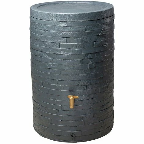 4rain Réservoir D'eau De Pluie ARONDO 250 L Gris Graphite Avec Couvercle Et Robinet De Vidange - 295650 3 4rain Réservoir D'eau De Pluie ARONDO 250 L Gris Graphite Avec Couvercle Et Robinet De Vidange - 295650