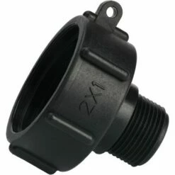 SINCèREETALI Adaptateur De Réservoir IBC Connecteur De Robinet De Tuyau En Plastique S60X6 Grossier à 1 "bouchon Fileté Adaptateur De Robinet D'extrémité D'eau Pour Tonne De Valve IBC