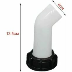 SINCèREETALI Adaptateur De Réservoir D'eau 2 Pièces, Vanne De Réservoir D'eau, Adaptateur De Réservoir De Vidange IBC Pour Réservoirs D'eau IBC, Vannes De Tonnage, Irrigation Agricole, Pipelines, Plastique, 60 Mm (blanc) -Promos Récupération Magasin 63820475 5