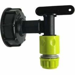 SINCèREETALI Adaptateur , Adaptateur De Réservoir S60x6 Vanne Robinet 3/4'', Plastique Robinet De Sortie D'eau Valve De Remplacement Pièces De Raccord Pour Récupérateurs Eau De Pluie