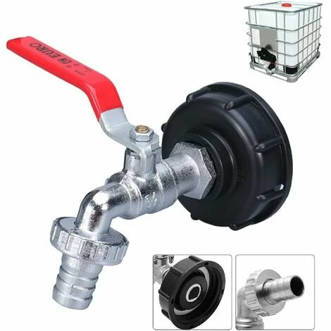 SINCèREETALI Adaptateur De Réservoir IBC Connecteur à Filetage 1/2", Robinet Cuve 1000L Robinet Recuperateur Eau De Pluie, Robinet Sortie Raccord Vanne Robinet Raccords De Tuyau D'arrosag 3 SINCèREETALI Adaptateur De Réservoir IBC Connecteur à Filetage 1/2", Robinet Cuve 1000L Robinet Recuperateur Eau De Pluie, Robinet Sortie Raccord Vanne Robinet Raccords De Tuyau D'arrosag