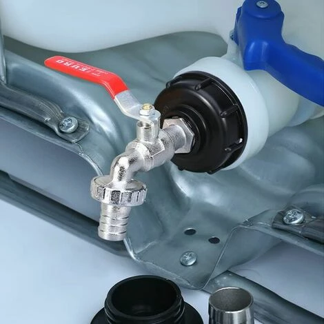 SINCèREETALI Adaptateur De Réservoir IBC Connecteur à Filetage 1/2", Robinet Cuve 1000L Robinet Recuperateur Eau De Pluie, Robinet Sortie Raccord Vanne Robinet Raccords De Tuyau D'arrosag 7 SINCèREETALI Adaptateur De Réservoir IBC Connecteur à Filetage 1/2", Robinet Cuve 1000L Robinet Recuperateur Eau De Pluie, Robinet Sortie Raccord Vanne Robinet Raccords De Tuyau D'arrosag – Image 5