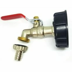 FOZIY Adaptateur IBC 1000L S60X6 Adaptateur De Réservoir De Carburant En Laiton Robinet De Jardin 1.27cm Raccord De Tuyau De Carburant，Fonepro -Promos Récupération Magasin 63841408 3