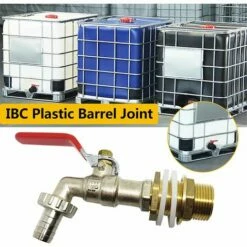 SINCèREETALI Robinet Cuve 1000L,Robinet Recuperateur Eau De Pluie Adaptateur De Cuve 1/2" (13 Mm) Robinet,Adaptateur De Réservoir De Vidange IBC Pour Robinet,Robinet En Laiton Pour IBC (1PCS) -Promos Récupération Magasin 64242808 3