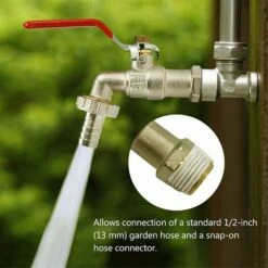 SINCèREETALI Robinet Cuve 1000L,Robinet Recuperateur Eau De Pluie Adaptateur De Cuve 1/2" (13 Mm) Robinet,Adaptateur De Réservoir De Vidange IBC Pour Robinet,Robinet En Laiton Pour IBC (1PCS) -Promos Récupération Magasin 64242808 5