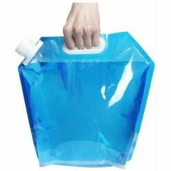 NAXUNNN Set De 2 Bidons Pliables Et Portables Pour Eau Potable (5 L + 10 L) Convient Pour La Randonnée, Le Camping, Le Pique-nique, Les Voyages, Le Barbecue- -Promos Récupération Magasin 64499172 2