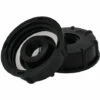 MERéTéET 2 Pièces IBC Adaptateur De Réservoir De Vidange Plastique Eau Réservoir Couvercle Adaptateur IBC Adaptateurs Raccords Filetages Épais Robinets 1/2 Pouce Noir，KoleZy