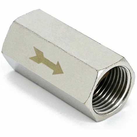 BAICCCF Robinet De Cuve De Récupération D'eau Clapet Anti-retour 2 Pièces 1/4 Pouces Clapet Anti-retour à Air Hexagonal, Clapet Anti-retour Unidirectionnel, Pour Réservoir Sous Pression De Chaudière, Argent 4 BAICCCF Robinet De Cuve De Récupération D'eau Clapet Anti-retour 2 Pièces 1/4 Pouces Clapet Anti-retour à Air Hexagonal, Clapet Anti-retour Unidirectionnel, Pour Réservoir Sous Pression De Chaudière, Argent – Image 2