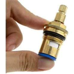 BAICCCF Robinet De Cuve De Récupération D'eau Tête De Robinet En Céramique Laiton Disque Robinet Insert Glande Cartouche 1/4 Quart De Tour 20 Dents G 1/2 Pouces Accessoires De Remplacement -Promos Récupération Magasin 64771383 4