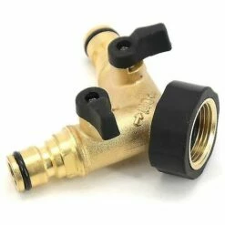 BAICCCF Robinet De Cuve De Récupération D'eau Connecteur En Y Pour Tuyau D'arrivée D'eau (2 Voies Pour Tuyau D'arrivée, Laiton 26,9 Mm (3/4"), Collecteur En Y -Promos Récupération Magasin 64771385 2