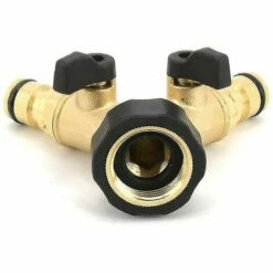 BAICCCF Robinet De Cuve De Récupération D'eau Connecteur En Y Pour Tuyau D'arrivée D'eau (2 Voies Pour Tuyau D'arrivée, Laiton 26,9 Mm (3/4"), Collecteur En Y -Promos Récupération Magasin 64771385 3