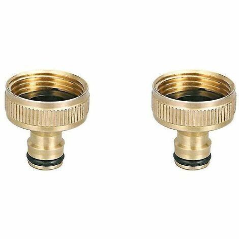 BAICCCF Robinet De Cuve De Récupération D'eau Connecteur De Robinet Avec Filetage G3/4 Pouces, Connecteur De Robinet Pour Un Débit D'eau élevé, Matériau En Cuivre Pur, Or, 2 Pièces 3 BAICCCF Robinet De Cuve De Récupération D'eau Connecteur De Robinet Avec Filetage G3/4 Pouces, Connecteur De Robinet Pour Un Débit D'eau élevé, Matériau En Cuivre Pur, Or, 2 Pièces