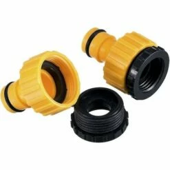 BAICCCF Robinet De Cuve De Récupération D'eau Lot De 2 Adaptateurs De Robinet Fileté En Plastique Bsp 2 En 1 Pour Tuyau De Robinet -Promos Récupération Magasin 64771425 4
