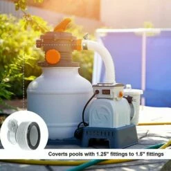 BAICCCF Robinet De Cuve De Récupération D'eau Adaptateur De Tuyau De Type B Pour Pompes, Paquet De 2, Adaptateur De Tuyau De Piscine Pour Raccords De 1,5 Pouce Et 1,25 Pouce, Gris 11 BAICCCF Robinet De Cuve De Récupération D'eau Adaptateur De Tuyau De Type B Pour Pompes, Paquet De 2, Adaptateur De Tuyau De Piscine Pour Raccords De 1,5 Pouce Et 1,25 Pouce, Gris -Promos Récupération Magasin 64771426 5