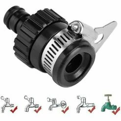 BAICCCF Robinet De Cuve De Récupération D'eau Connecteur De Robinet, Adaptateur Universel Tuyau D'arrosage Raccords De Tuyau Pour Tuyau De Lavage De Voiture Pelouse Tuyau D'arrosage Connexion Rapide -Promos Récupération Magasin 64771435 3