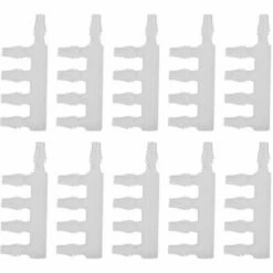 BAICCCF Robinet De Cuve De Récupération D'eau 10 Pièces Connecteurs De Tuyau D'air Transparents Pompe à Air D'aquarium Connecteur De Tuyau à Cinq Voies Pour Accessoire D'aquarium, 4.8mm