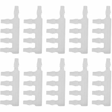 BAICCCF Robinet De Cuve De Récupération D'eau 10 Pièces Connecteurs De Tuyau D'air Transparents Pompe à Air D'aquarium Connecteur De Tuyau à Cinq Voies Pour Accessoire D'aquarium, 4.8mm 3 BAICCCF Robinet De Cuve De Récupération D'eau 10 Pièces Connecteurs De Tuyau D'air Transparents Pompe à Air D'aquarium Connecteur De Tuyau à Cinq Voies Pour Accessoire D'aquarium, 4.8mm