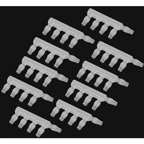 BAICCCF Robinet De Cuve De Récupération D'eau 10 Pièces Connecteurs De Tuyau D'air Transparents Pompe à Air D'aquarium Connecteur De Tuyau à Cinq Voies Pour Accessoire D'aquarium, 4.8mm 5 BAICCCF Robinet De Cuve De Récupération D'eau 10 Pièces Connecteurs De Tuyau D'air Transparents Pompe à Air D'aquarium Connecteur De Tuyau à Cinq Voies Pour Accessoire D'aquarium, 4.8mm – Image 3