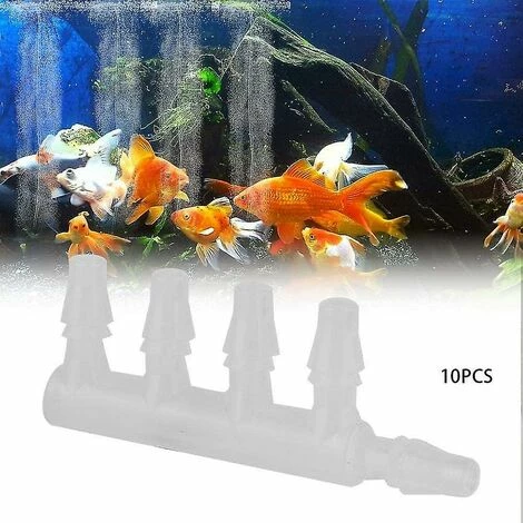 BAICCCF Robinet De Cuve De Récupération D'eau 10 Pièces Connecteurs De Tuyau D'air Transparents Pompe à Air D'aquarium Connecteur De Tuyau à Cinq Voies Pour Accessoire D'aquarium, 4.8mm 6 BAICCCF Robinet De Cuve De Récupération D'eau 10 Pièces Connecteurs De Tuyau D'air Transparents Pompe à Air D'aquarium Connecteur De Tuyau à Cinq Voies Pour Accessoire D'aquarium, 4.8mm – Image 4