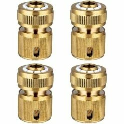BAICCCF Autres Accessoires De Robinetterie 4 Connecteurs Rapides De Tuyau D'arrosage En Laiton, Connecteurs Rapides De Tuyau D'arrosage à Connecteur Rapide