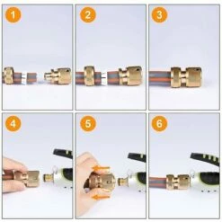 BAICCCF Autres Accessoires De Robinetterie 4 Connecteurs Rapides De Tuyau D'arrosage En Laiton, Connecteurs Rapides De Tuyau D'arrosage à Connecteur Rapide -Promos Récupération Magasin 64771449 5
