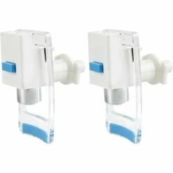 LLOVE Refroidisseur Eau Robinet Plastique Distributeur Eau Nettoyer Robinet Convient Adaptateur Universel Chaud Froid Eau Robinet Remplacement Bleu 2 Pcs