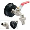 DONTODENT Adaptateur Ibc 1000 L Adaptateur Récepteur S60x6 Adaptateur De Réservoir Pour Robinet De Jardin En Laiton 1,27 Cm Raccord De Tuyau De Mazout