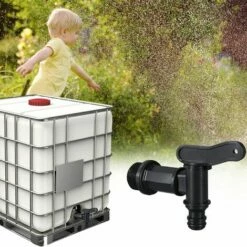 MèREÉTERNEL Robinet Cuve Plastique,Adaptateur De Boîte De Rangement D'eau IBC,Adaptateur Robinet Tuyau Arrosage,pour Recuperateur Eau De Pluie, Avec Joint, Contre-écrou Et Raccord De Robinet, 3/4" (1PCS) Ternel -Promos Récupération Magasin 65335194 3