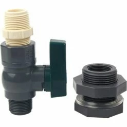 LADACèE Connecteur Réservoirs D'eau En PVC Robinet Baril De Pluie En PVC 3/4 Pouce Avec Raccord De Cloison Et Adaptateur De Tuyau -Promos Récupération Magasin 65615889 5
