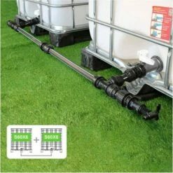 MULTICUVES Kit Raccordement 2 Cuves Eau 1000 L - S60X6 / S60X6 -Promos Récupération Magasin 6591637 2