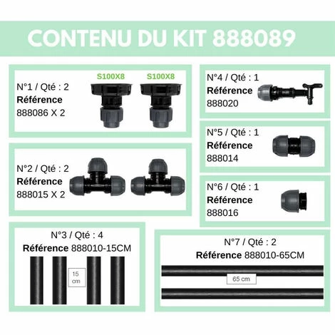 MULTICUVES Kit Raccordement 2 Cuves Eau 1000 L - S100X8 / S100X8 5 MULTICUVES Kit Raccordement 2 Cuves Eau 1000 L - S100X8 / S100X8 – Image 3