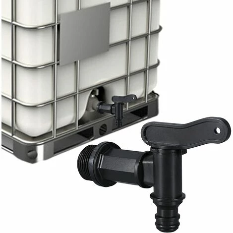 YEURIé Robinet Cuve Plastique,Adaptateur De Boîte De Rangement D'eau IBC,Adaptateur Robinet Tuyau Arrosage,pour Recuperateur Eau De Pluie, Recuperateur D Eau De Pluie, 3/4" 3 YEURIé Robinet Cuve Plastique,Adaptateur De Boîte De Rangement D'eau IBC,Adaptateur Robinet Tuyau Arrosage,pour Recuperateur Eau De Pluie, Recuperateur D Eau De Pluie, 3/4"