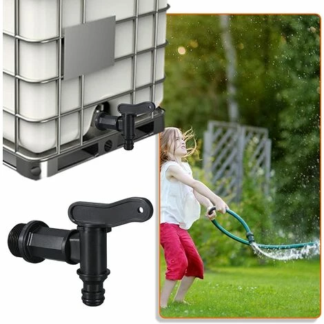 YEURIé Robinet Cuve Plastique,Adaptateur De Boîte De Rangement D'eau IBC,Adaptateur Robinet Tuyau Arrosage,pour Recuperateur Eau De Pluie, Recuperateur D Eau De Pluie, 3/4" 5 YEURIé Robinet Cuve Plastique,Adaptateur De Boîte De Rangement D'eau IBC,Adaptateur Robinet Tuyau Arrosage,pour Recuperateur Eau De Pluie, Recuperateur D Eau De Pluie, 3/4" – Image 3