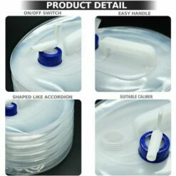 HEGUYEY Seau à Eau, Réservoir D'eau Pliable Et Portable De 10 L, Réservoir D'eau Sans BPA Pour Le Camping, La Randonnée, La Pêche, L'escalade -Promos Récupération Magasin 66817318 3