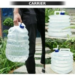 HEGUYEY Seau à Eau, Réservoir D'eau Pliable Et Portable De 10 L, Réservoir D'eau Sans BPA Pour Le Camping, La Randonnée, La Pêche, L'escalade -Promos Récupération Magasin 66817318 4