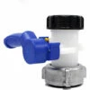 OCXIN Adaptateur De Réservoir D'eau IBC Universal Flap Tap Réservoir D'eau Raccord De Tuyau Adaptateur De Sortie Pour Robinet De Vidange De Réservoir D'eau, Rain Butt, Canister, Container (62mm)
