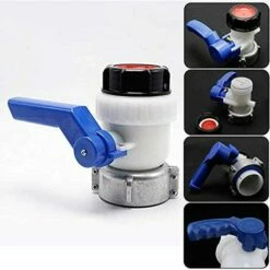 OCXIN Adaptateur De Réservoir D'eau IBC Universal Flap Tap Réservoir D'eau Raccord De Tuyau Adaptateur De Sortie Pour Robinet De Vidange De Réservoir D'eau, Rain Butt, Canister, Container (62mm) -Promos Récupération Magasin 66965255 4