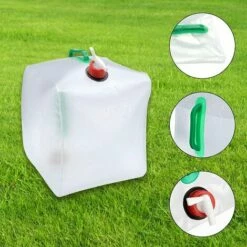 AOUGO Bidons D'eau Pliables 10L, Récipient à Eau Pour Sac à Dos | Pot D'eau Potable De Voiture Avec Poignée Robinet Bouchon à Vis, Pour Randonnée En Plein Air Pique-nique Voyage Barbecue Pique-nique, 10L (1pcs) -Promos Récupération Magasin 66974765 5