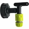 BAICCCF Robinet De Cuve De Récupération D'eau One Pie 1000l Robinet De Réservoir En Plastique Avec Connecteur De Tuyau D'arrosage, Adaptateur De Robinet De Réservoir Ibc, Connecteur Fileté 3/4 Pouce Pour Collecteur D'eau De Pluie, Réservoir De Carburant (a)