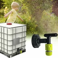 BAICCCF Robinet De Cuve De Récupération D'eau One Pie 1000l Robinet De Réservoir En Plastique Avec Connecteur De Tuyau D'arrosage, Adaptateur De Robinet De Réservoir Ibc, Connecteur Fileté 3/4 Pouce Pour Collecteur D'eau De Pluie, Réservoir De Carburant (a) 10 BAICCCF Robinet De Cuve De Récupération D'eau One Pie 1000l Robinet De Réservoir En Plastique Avec Connecteur De Tuyau D'arrosage, Adaptateur De Robinet De Réservoir Ibc, Connecteur Fileté 3/4 Pouce Pour Collecteur D'eau De Pluie, Réservoir De Carburant (a) -Promos Récupération Magasin 66995118 4
