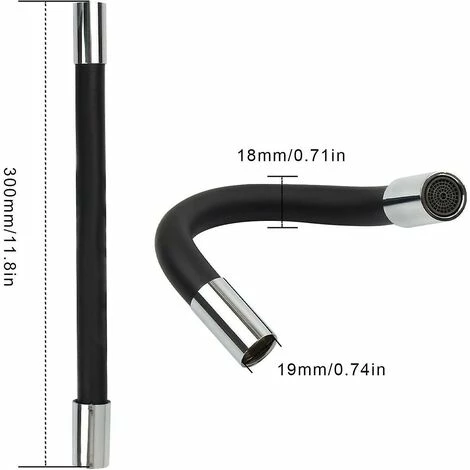 BAICCCF Robinet De Cuve De Récupération D'eau 1pcs T-audace Extension De Robinet 360 Robinet D'eau Pivotant, Aérateur De Robinet De Cuisine à Manchon En Silicone épaissi, Pour Cuisine, Salle De Bain, Adaptateurs De Robinet D'évier 4 BAICCCF Robinet De Cuve De Récupération D'eau 1pcs T-audace Extension De Robinet 360 Robinet D'eau Pivotant, Aérateur De Robinet De Cuisine à Manchon En Silicone épaissi, Pour Cuisine, Salle De Bain, Adaptateurs De Robinet D'évier – Image 2
