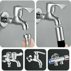 BAICCCF Robinet De Cuve De Récupération D'eau 1pcs T-audace Extension De Robinet 360 Robinet D'eau Pivotant, Aérateur De Robinet De Cuisine à Manchon En Silicone épaissi, Pour Cuisine, Salle De Bain, Adaptateurs De Robinet D'évier 8 BAICCCF Robinet De Cuve De Récupération D'eau 1pcs T-audace Extension De Robinet 360 Robinet D'eau Pivotant, Aérateur De Robinet De Cuisine à Manchon En Silicone épaissi, Pour Cuisine, Salle De Bain, Adaptateurs De Robinet D'évier -Promos Récupération Magasin 66995133 3