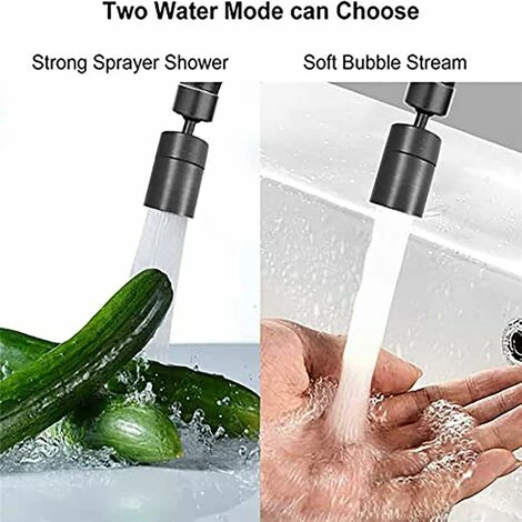 BAICCCF Robinet De Cuve De Récupération D'eau Aérateur De Robinet, Pivotant à 360 Degrés-2 Modes De Filtre De Robinet De Cuisine Réglable Pour Cuisine Salle De Bain, Avec Adaptateur 24 Mm Filetage Externe-22 Mm Interne 7 BAICCCF Robinet De Cuve De Récupération D'eau Aérateur De Robinet, Pivotant à 360 Degrés-2 Modes De Filtre De Robinet De Cuisine Réglable Pour Cuisine Salle De Bain, Avec Adaptateur 24 Mm Filetage Externe-22 Mm Interne – Image 5