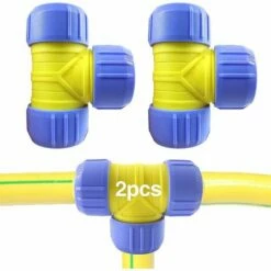 BAICCCF Robinet De Cuve De Récupération D'eau Lot De 2 Adaptateurs De Robinet De Tuyau D'arrosage, Connecteur De Tuyau D'arrosage, Pour Raccords De Tuyau Rapides De Robinet De Tuyau D'arrosage