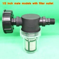 BAICCCF Robinet De Cuve De Récupération D'eau 1pcs 1/2 '' Filetage Extérieur Raccord De Robinet Réservoir 1000 L Joint De Tuyau D'arrosage Pour Collecteurs D'eau De Pluie Avec Fonction De Filtre, Adaptateur De Réservoir D'eau S60x6 Ibc -Promos Récupération Magasin 66995480 4