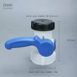 KAEJYIUT Vanne Pour Cuve IBC 1000 Litres 2" / 62 Mm Vanne Papillon Intégrée En Plastique DN40 (62 Mm) -Promos Récupération Magasin 66997038 5