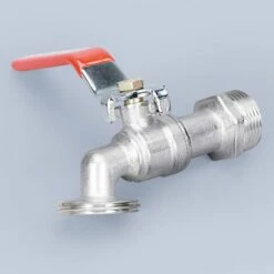 KARTOKNER Robinet Cuve Avec Adaptateur Robinet Arrosage, S60X6 IBC Raccord Robinet, Robinet De Jardin Pour Recuperateur Eau De Pluie (Mélangeur En Alliage 1/2" + Bec En Alliage) -Promos Récupération Magasin 67453473 3